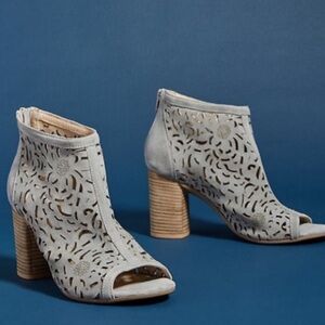 Anthropologie Morena Gabrielli Floral Booties